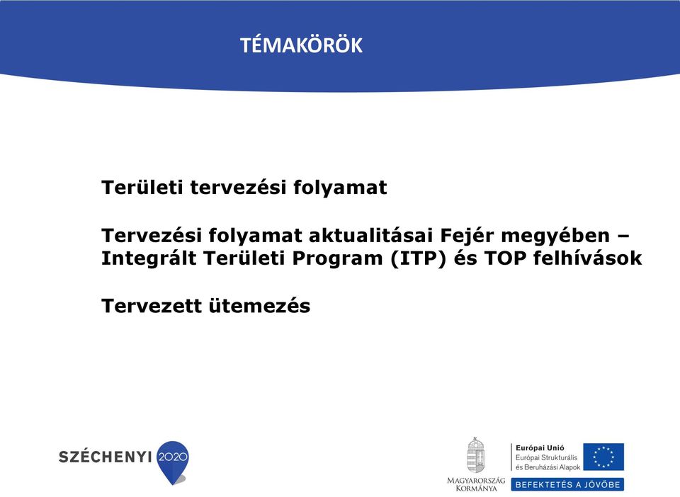 megyében Integrált Területi Program