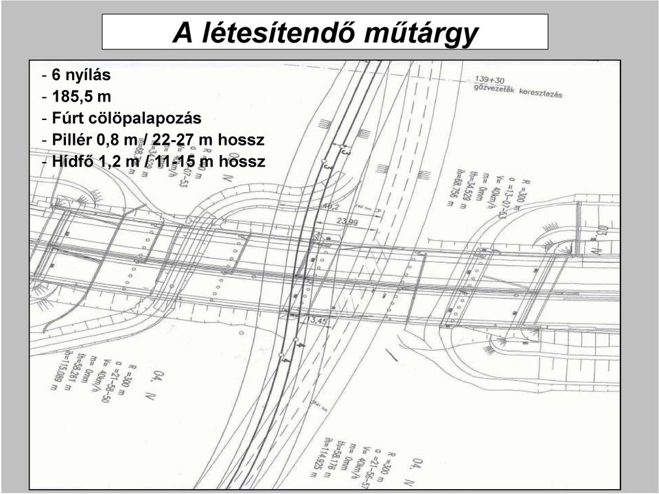 22-27 m hossz - Hídfő 1,2 m /