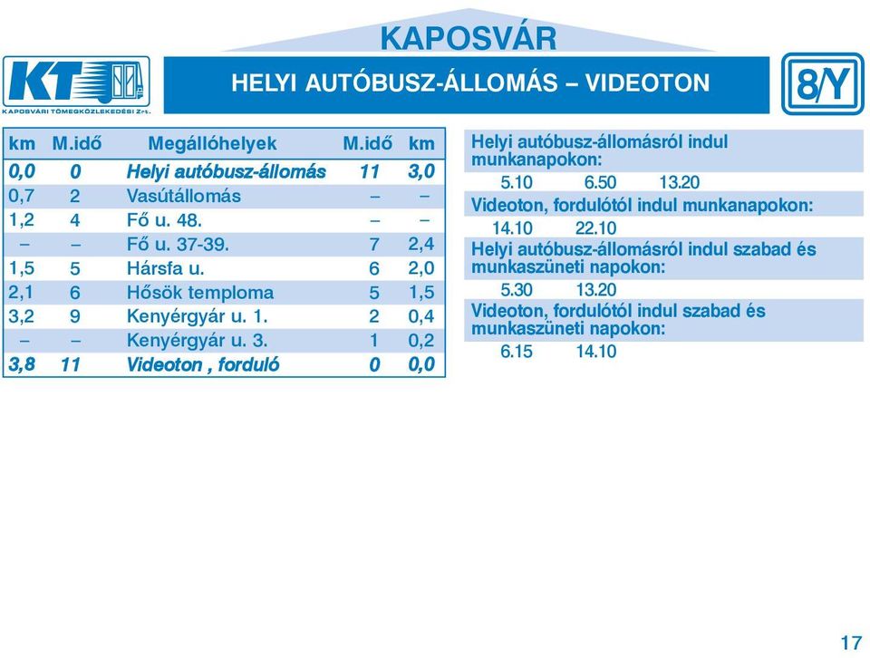 6 6 Hõ sök temp lo ma 5 9 Ke nyér gyár u. 1. 2 Kenyérgyár u. 3.