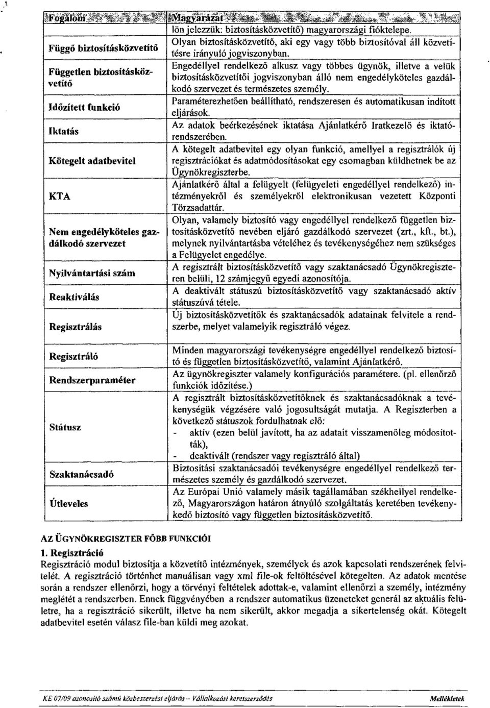 Regisztrálás Regisztráló Rendszerparaméter Státusz Szaktanácsadó Útleveles Magyarázat lön jelezzük: biztosításközvetítő) magyarországi fióktelepe.