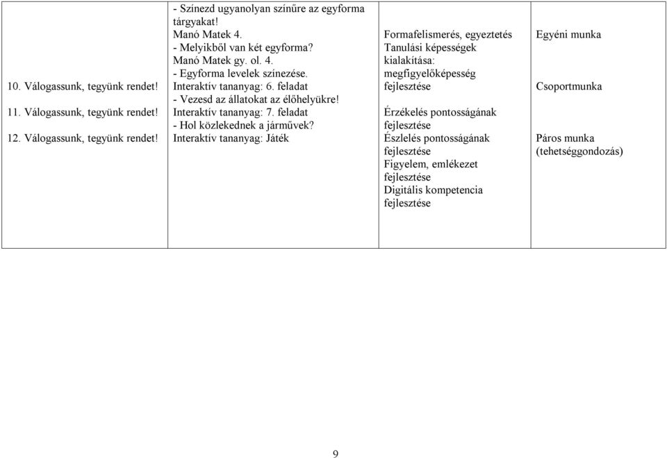 feladat - Vezesd az állatokat az élőhelyükre! Interaktív tananyag: 7. feladat - Hol közlekednek a járművek?