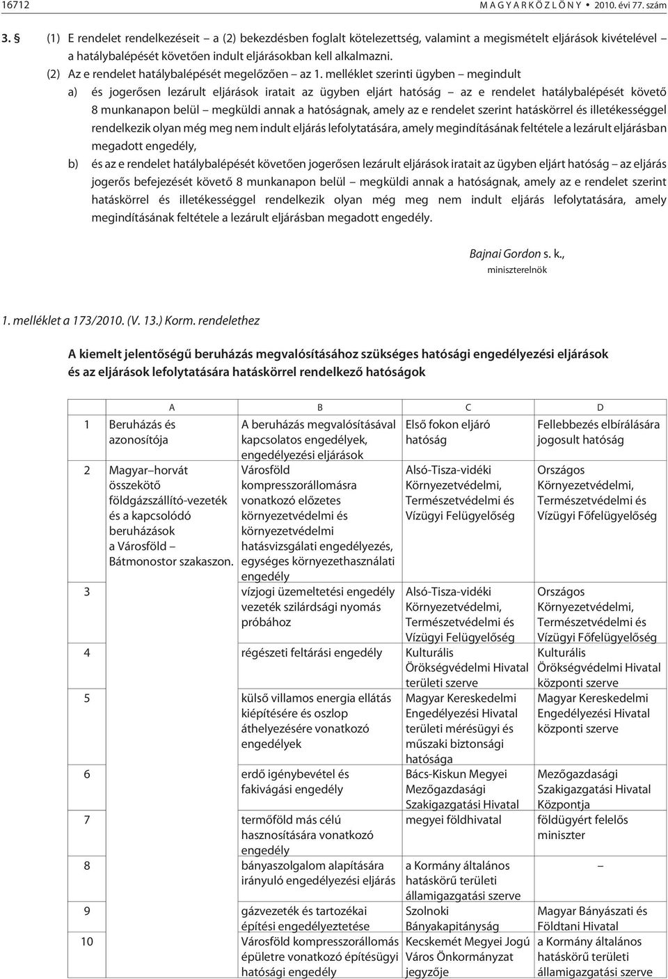 (2) Az e rendelet hatálybalépését megelõzõen az 1.