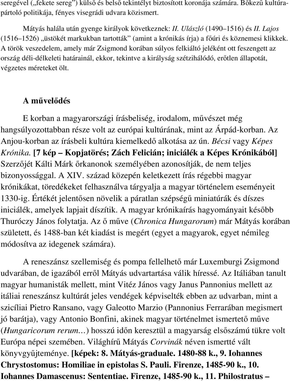 A török veszedelem, amely már Zsigmond korában súlyos felkiáltó jeléként ott feszengett az ország déli-délkeleti határainál, ekkor, tekintve a királyság szétzihálódó, ertlen állapotát, végzetes