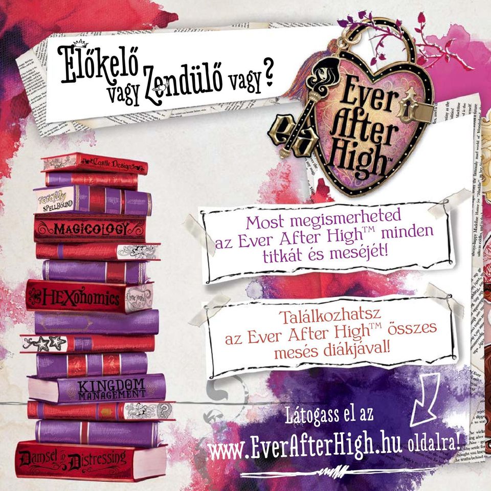 Találkozhatsz az Ever After High összes mesés