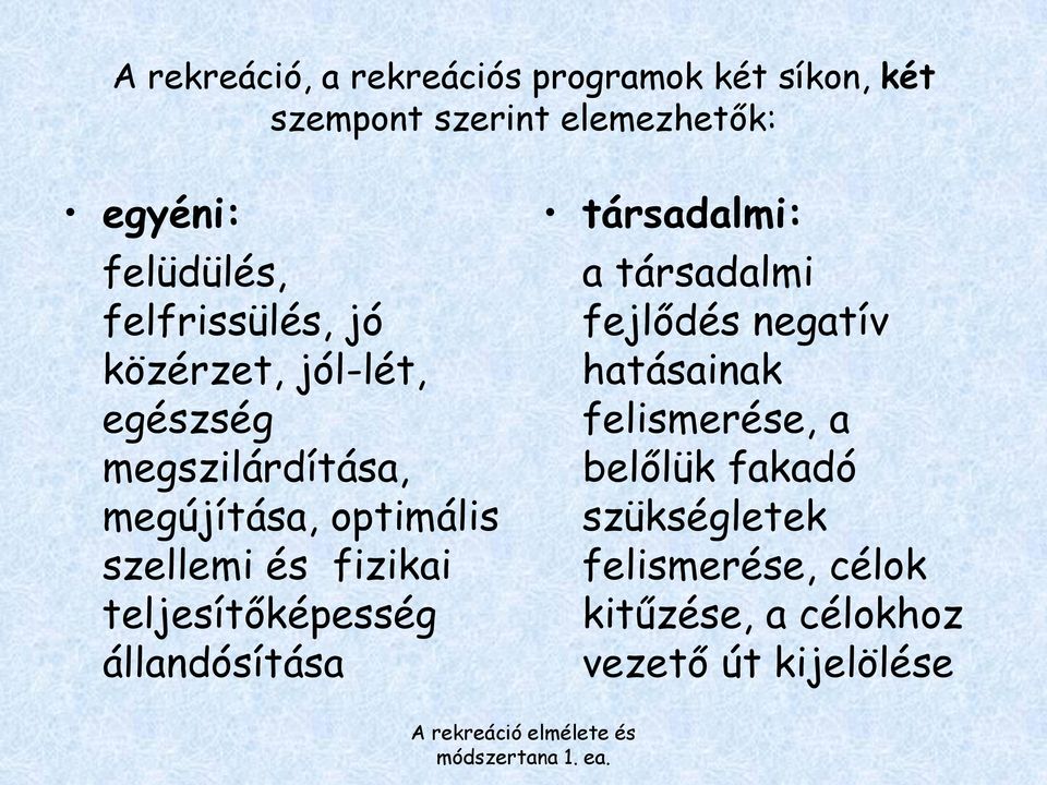 szellemi és fizikai teljesítőképesség állandósítása társadalmi: a társadalmi fejlődés negatív