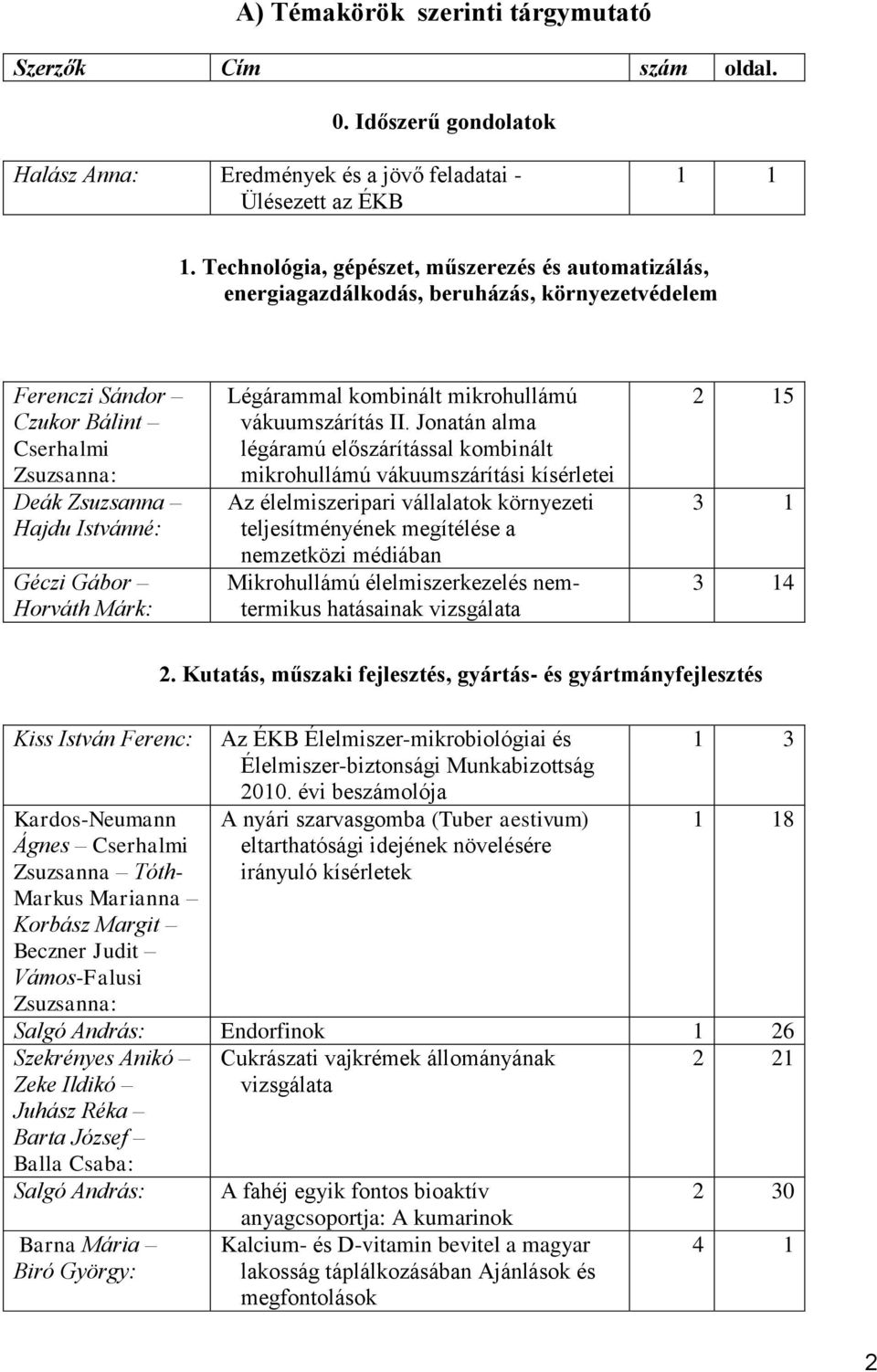 Horváth Márk: Légárammal kombinált mikrohullámú vákuumszárítás II.