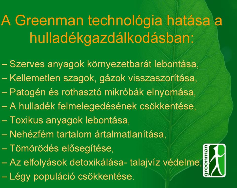 A hulladék felmelegedésének csökkentése, Toxikus anyagok lebontása, Nehézfém tartalom