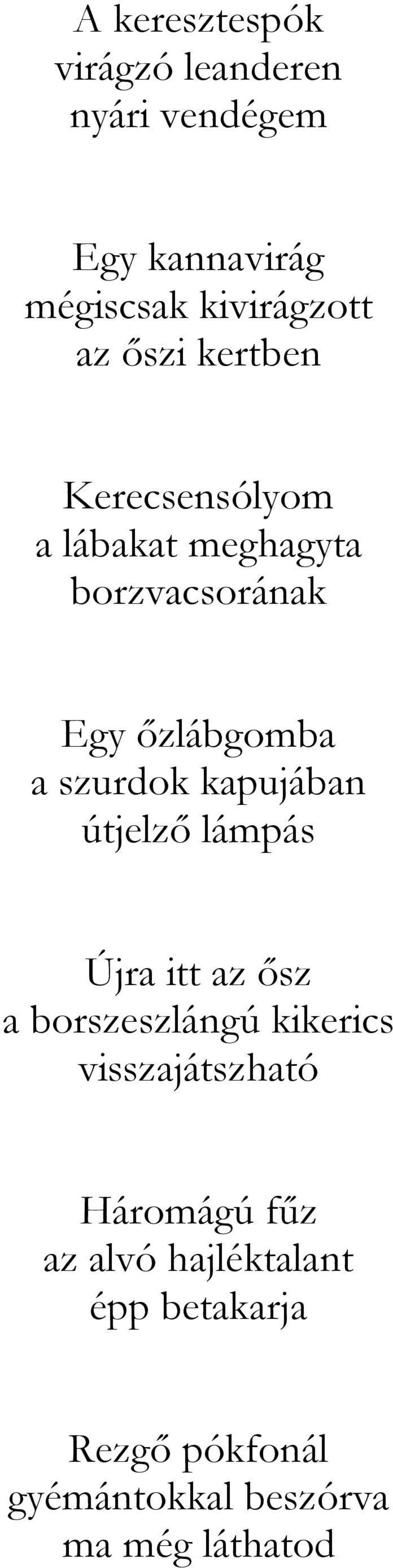 kapujában útjelző lámpás Újra itt az ősz a borszeszlángú kikerics visszajátszható