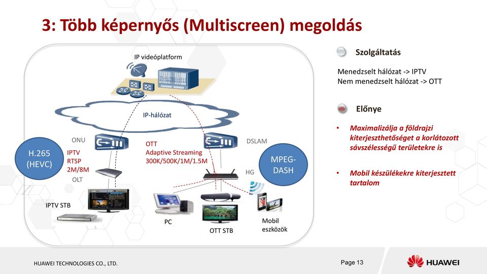 265 (HEVC) ONU IPTV RTSP 2M/8M OLT OTT Adaptive Streaming 300K/500K/1M/1.