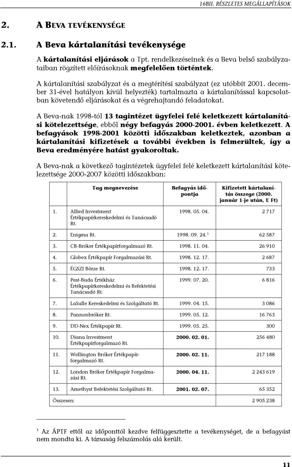 december 31-ével hatályon kívül helyezték) tartalmazta a kártalanítással kapcsolatban követendő eljárásokat és a végrehajtandó feladatokat.