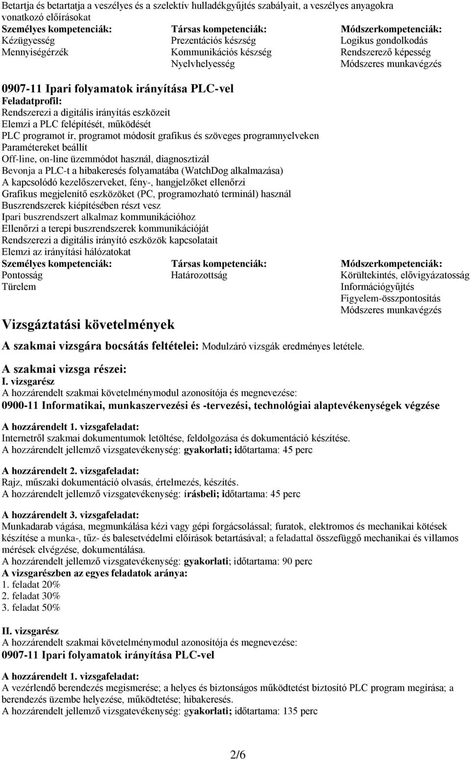 PLC programot ír, programot módosít grafikus és szöveges programnyelveken Paramétereket beállít Off-line, on-line üzemmódot használ, diagnosztizál Bevonja a PLC-t a hibakeresés folyamatába (WatchDog