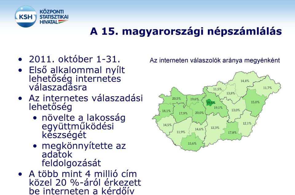 lehetőség növelte a lakosság együttműködési készségét megkönnyítette az adatok