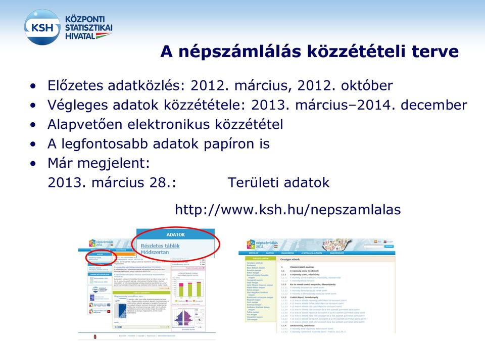 december Alapvetően elektronikus közzététel A legfontosabb adatok