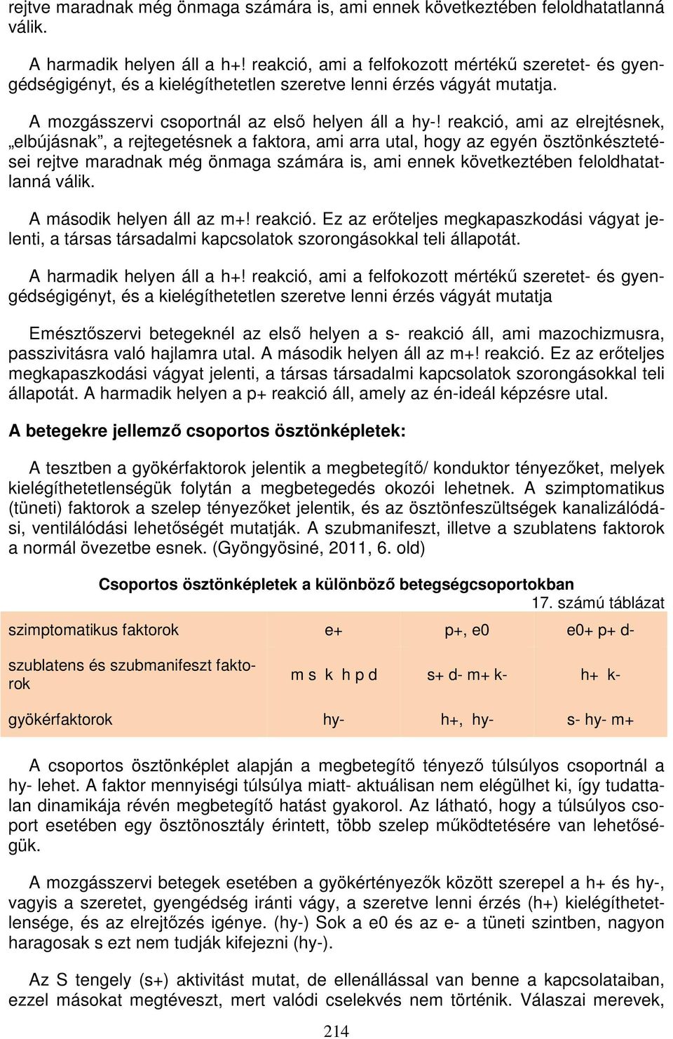 reakció, ami az elrejtésnek, elbújásnak, a rejtegetésnek a faktora, ami arra utal, hogy az egyén ösztönkésztetései rejtve maradnak még önmaga számára is, ami ennek következtében feloldhatatlanná