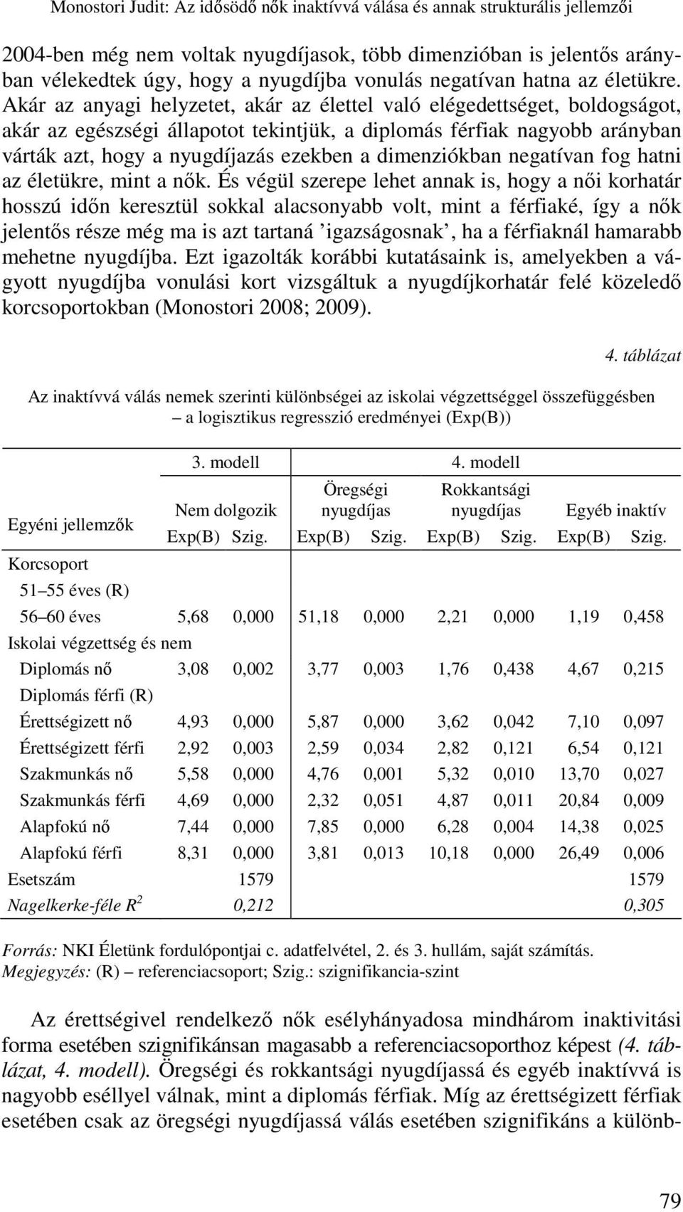 Akár az anyagi helyzetet, akár az élettel való elégedettséget, boldogságot, akár az egészségi állapotot tekintjük, a diplomás férfiak nagyobb arányban várták azt, hogy a nyugdíjazás ezekben a