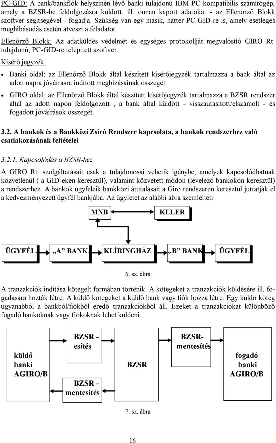 Ellenőrző Blokk: Az adatküldés védelmét és egységes protokollját megvalósító GIRO Rt. tulajdonú, PC-GID-re telepített szoftver.