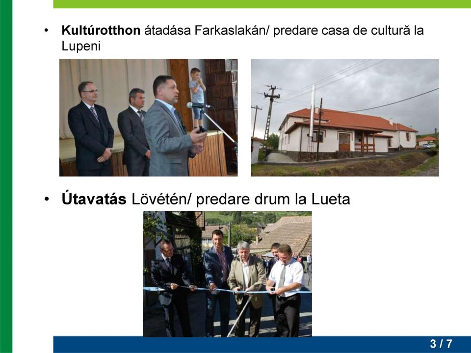 cultură la Lupeni Útavatás