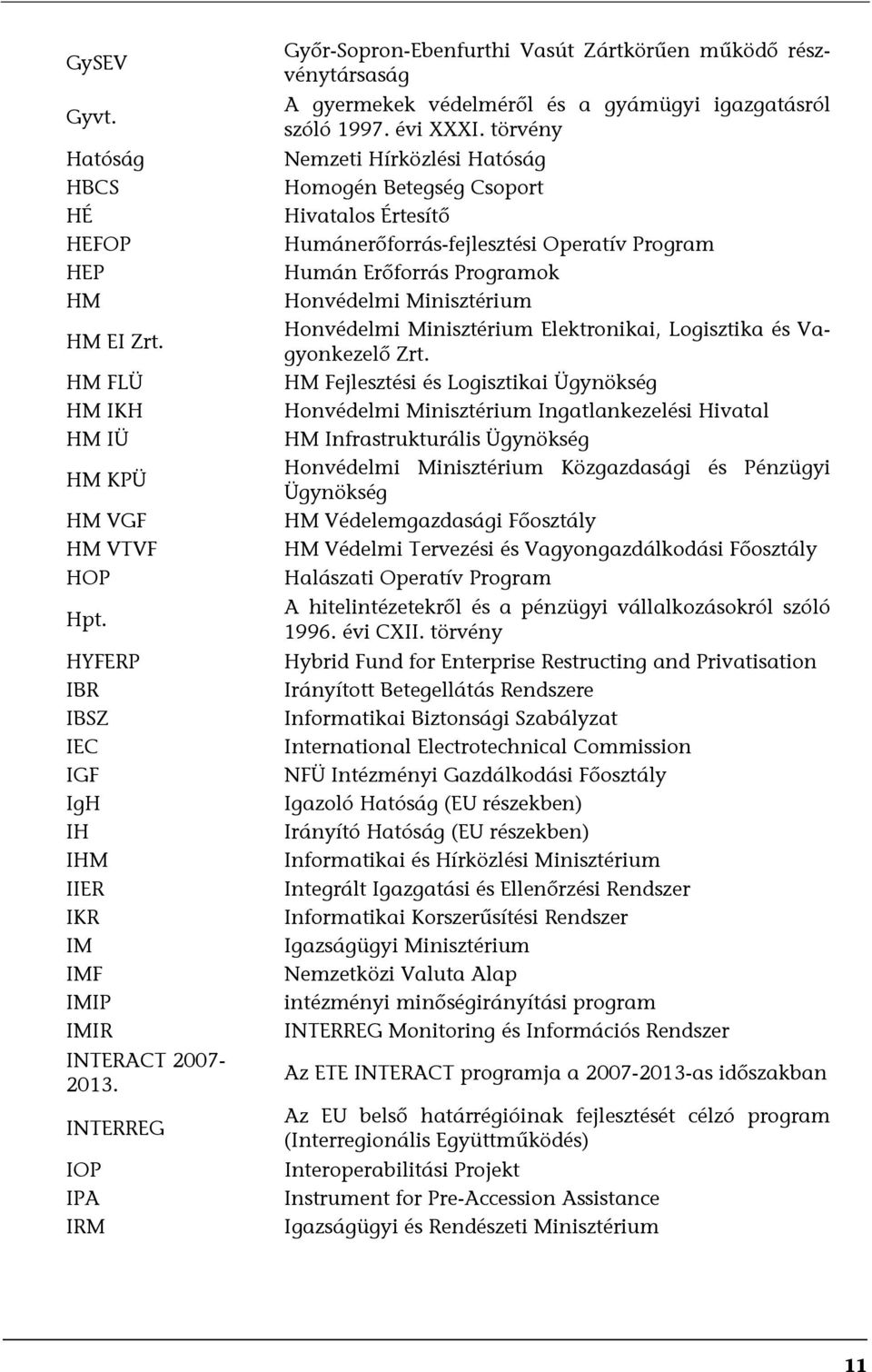 törvény Nemzeti Hírközlési Hatóság Homogén Betegség Csoport Hivatalos Értesítő Humánerőforrás-fejlesztési Operatív Program Humán Erőforrás Programok Honvédelmi Minisztérium Honvédelmi Minisztérium