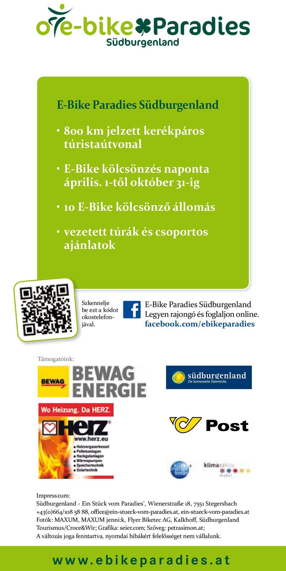 E-Bike Paradies Südburgenland Legyen rajongó és foglaljon online. facebook.