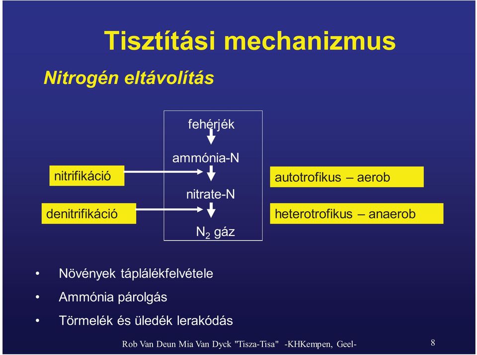 heterotrofikus anaerob Növények táplálékfelvétele Ammónia párolgás