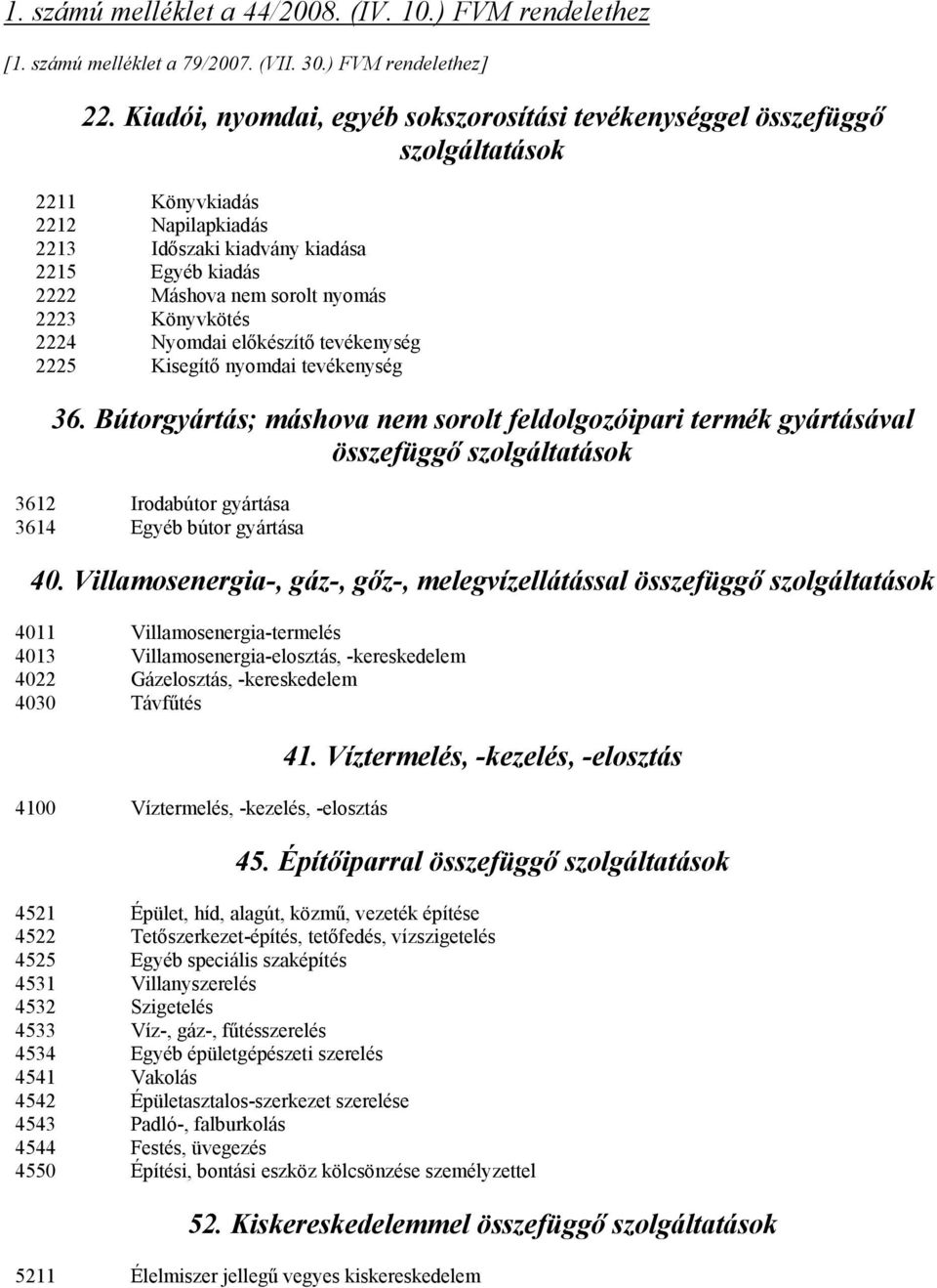 Könyvkötés 2224 Nyomdai előkészítő tevékenység 2225 Kisegítő nyomdai tevékenység 36.