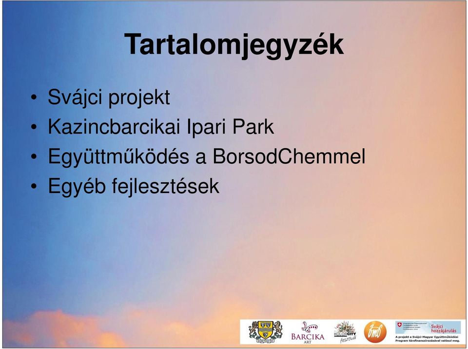 Ipari Park Együttműködés a