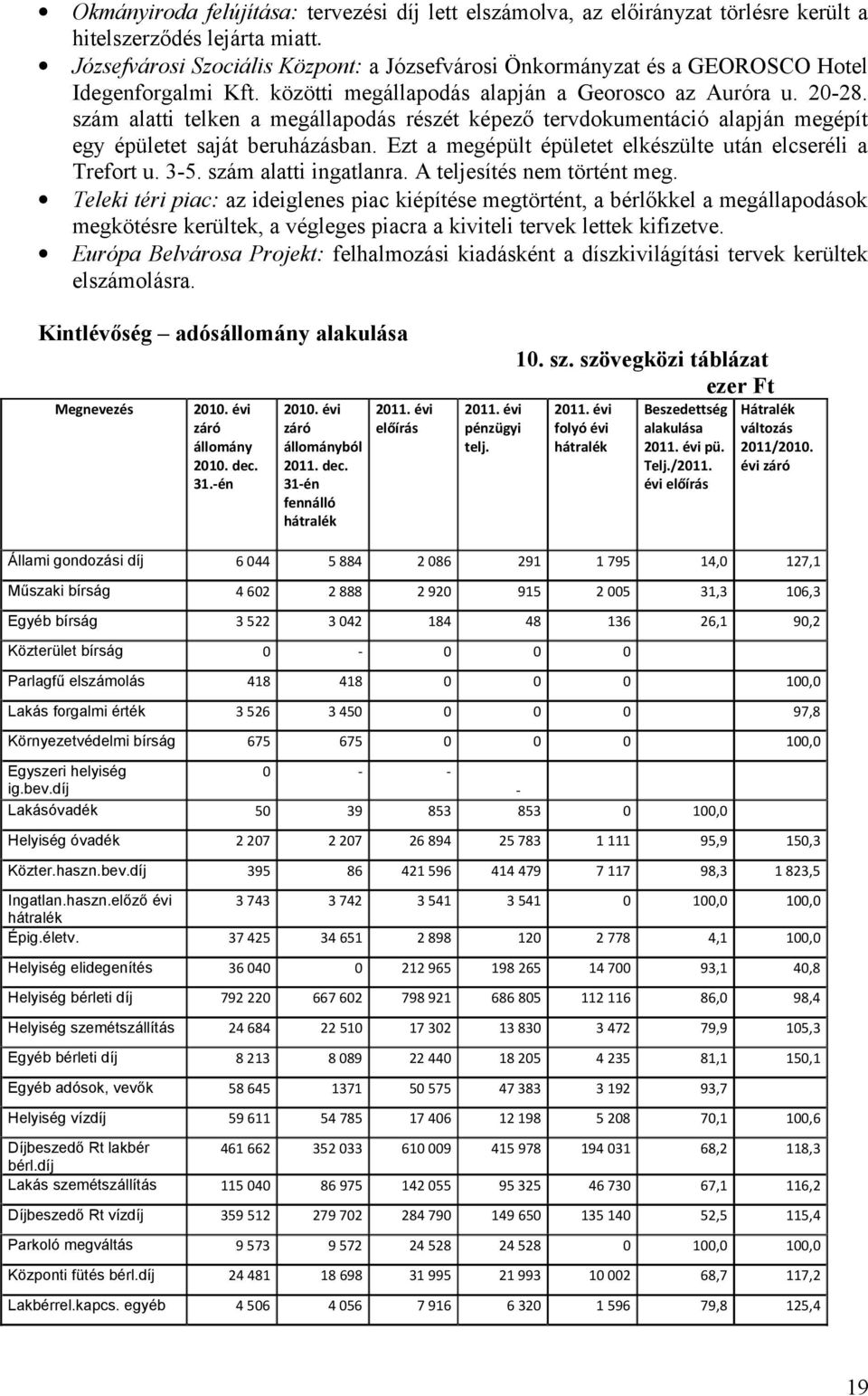 szám alatti telken a megállapodás részét képező tervdokumentáció alapján megépít egy épületet saját beruházásban. Ezt a megépült épületet elkészülte után elcseréli a Trefort u. 3-5.