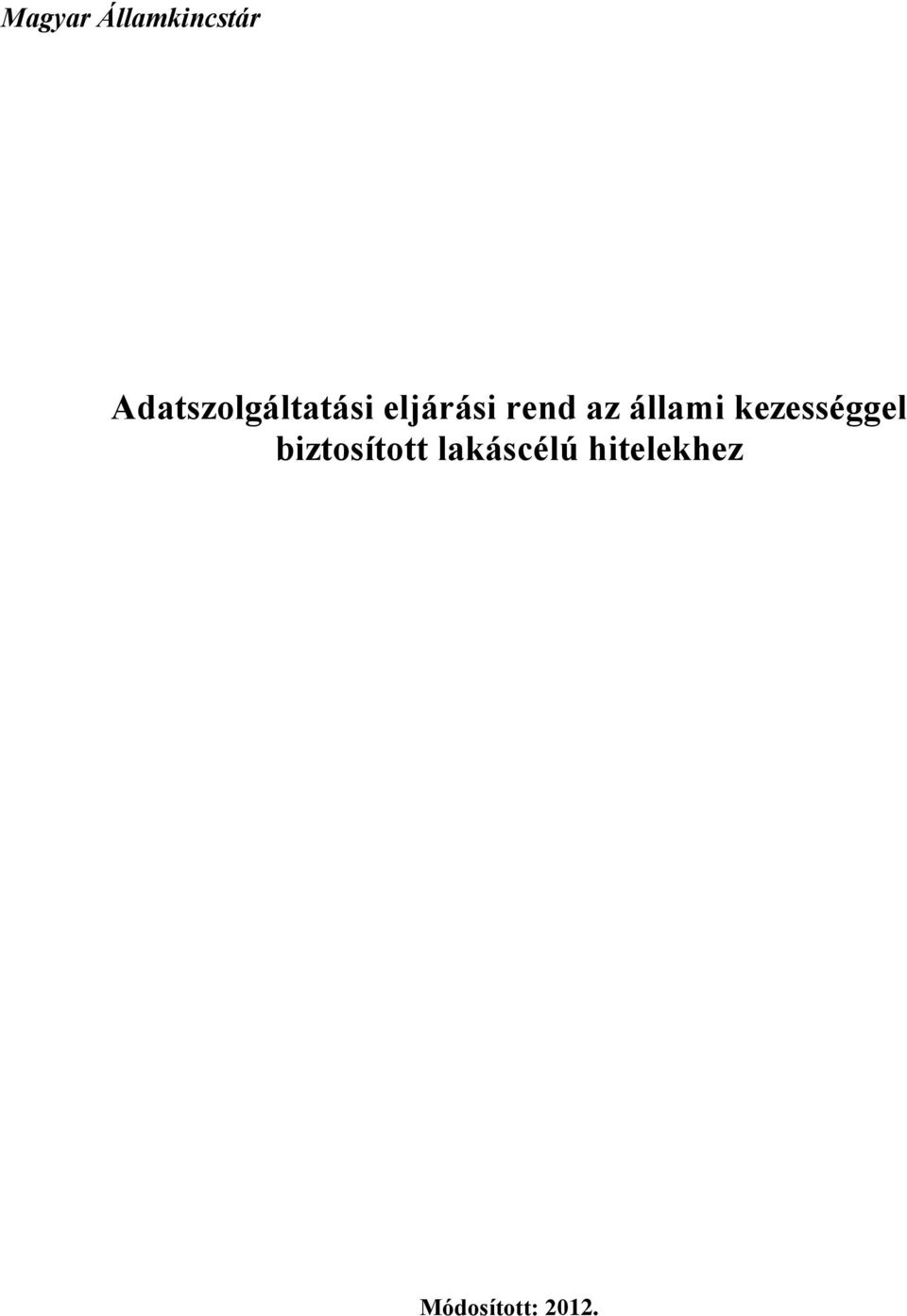 az állami kezességgel