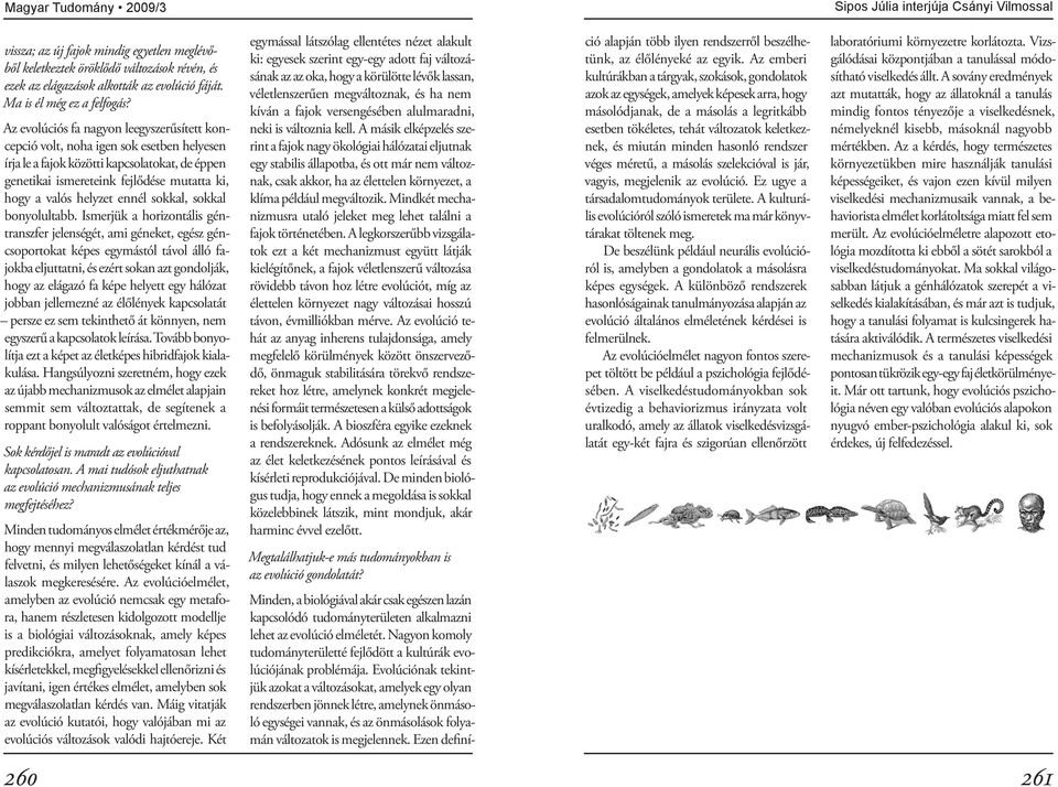 Az evolúciós fa nagyon leegyszerűsített koncepció volt, noha igen sok esetben helyesen írja le a fajok közötti kapcsolatokat, de éppen genetikai ismereteink fejlődése mutatta ki, hogy a valós helyzet