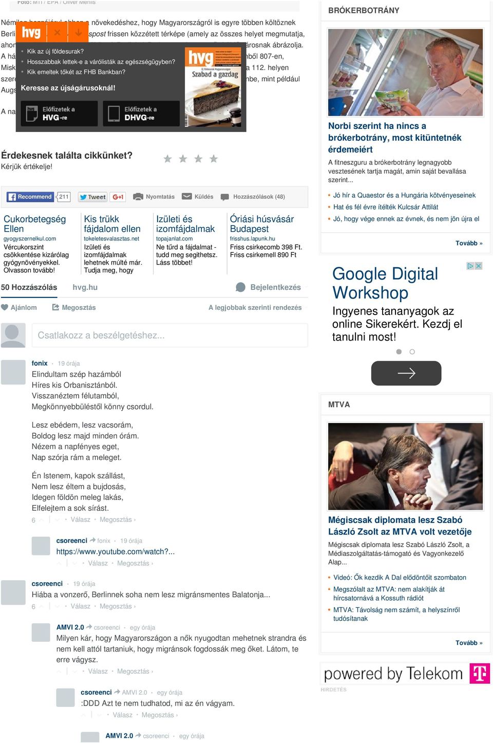 A háttérstatisztikák szerint Budapestről 202-an, Szegedről 850-en, Debrecenből 807-en, Hosszabbak lettek-e a várólisták az egészségügyben? Miskolról 78-an, Egerből 703-an költöztek Berlinbe.
