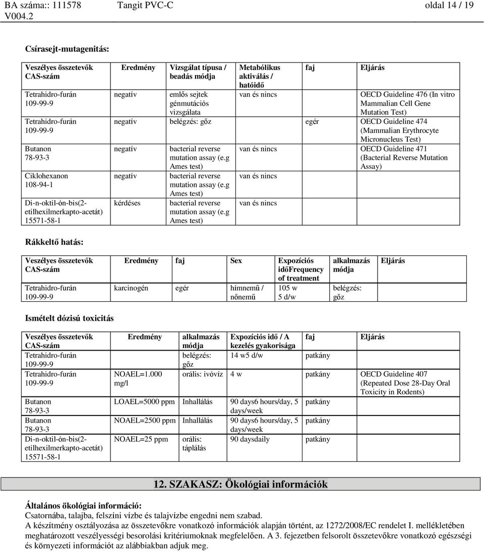 assay (e.g Ames test) bacterial reverse mutation assay (e.