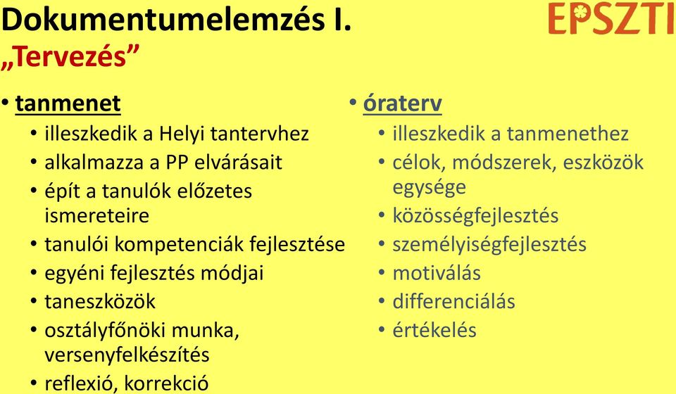 előzetes ismereteire tanulói kompetenciák fejlesztése egyéni fejlesztés módjai taneszközök