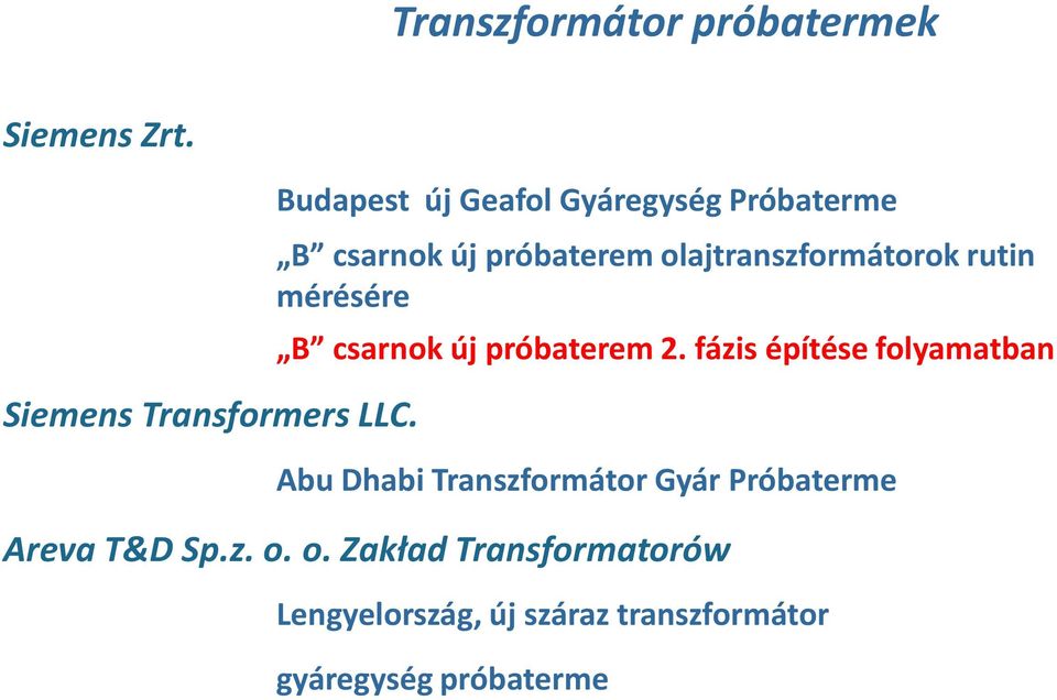 mérésére B csarnok új próbaterem 2.