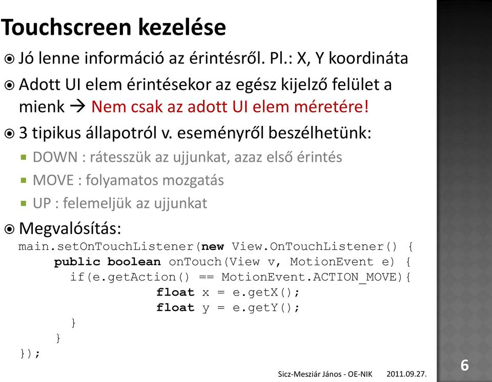 3 tipikus állapotról v.