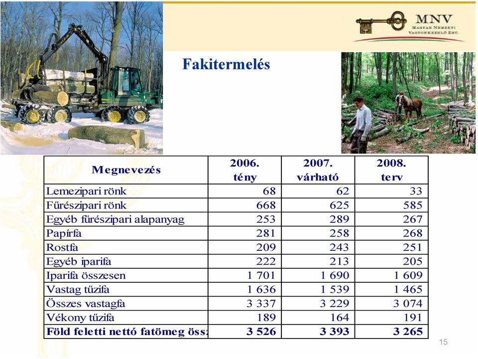 253 289 267 Papírfa 281 258 268 Rostfa 209 243 251 Egyéb iparifa 222 213 205 Iparifa összesen 1 701