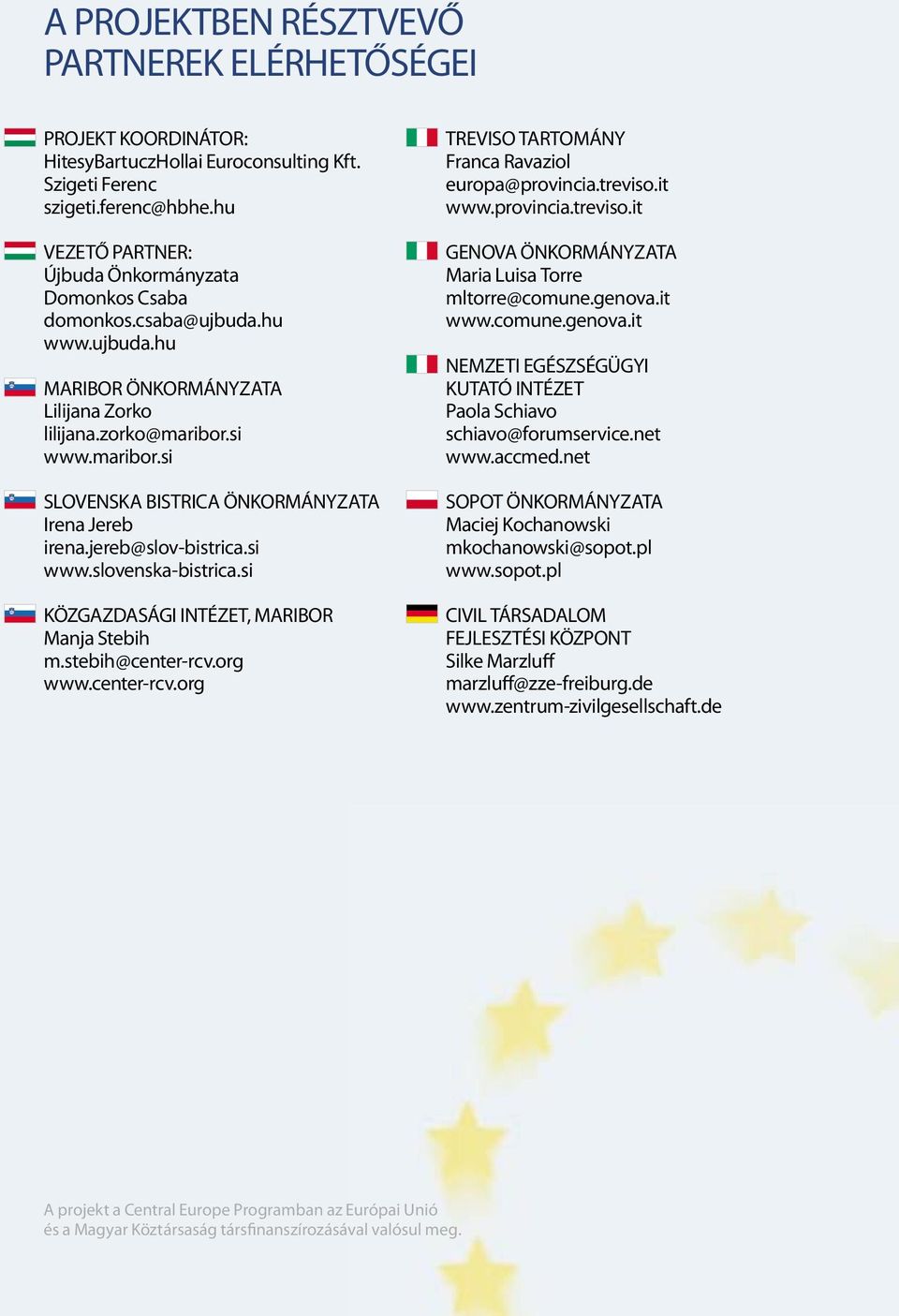 si www.maribor.si SLOVENSKA BISTRICA ÖNKORMÁNYZATA Irena Jereb irena.jereb@slov-bistrica.si www.slovenska-bistrica.si KÖZGAZDASÁGI INTÉZET, MARIBOR Manja Stebih m.stebih@center-rcv.