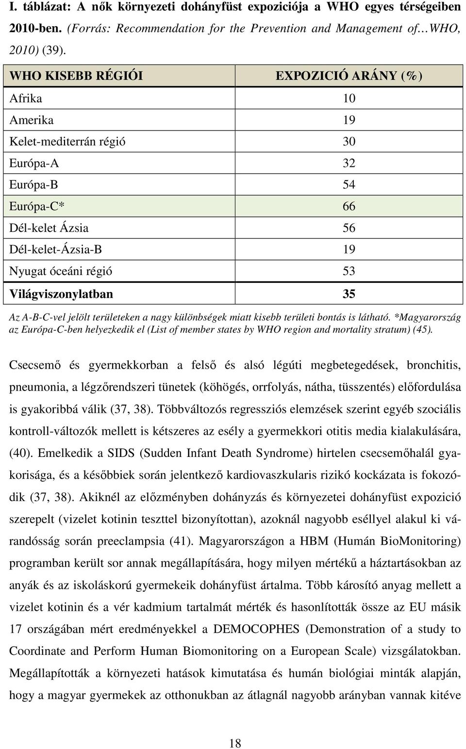 Világviszonylatban 35 Az A-B-C-vel jelölt területeken a nagy különbségek miatt kisebb területi bontás is látható.