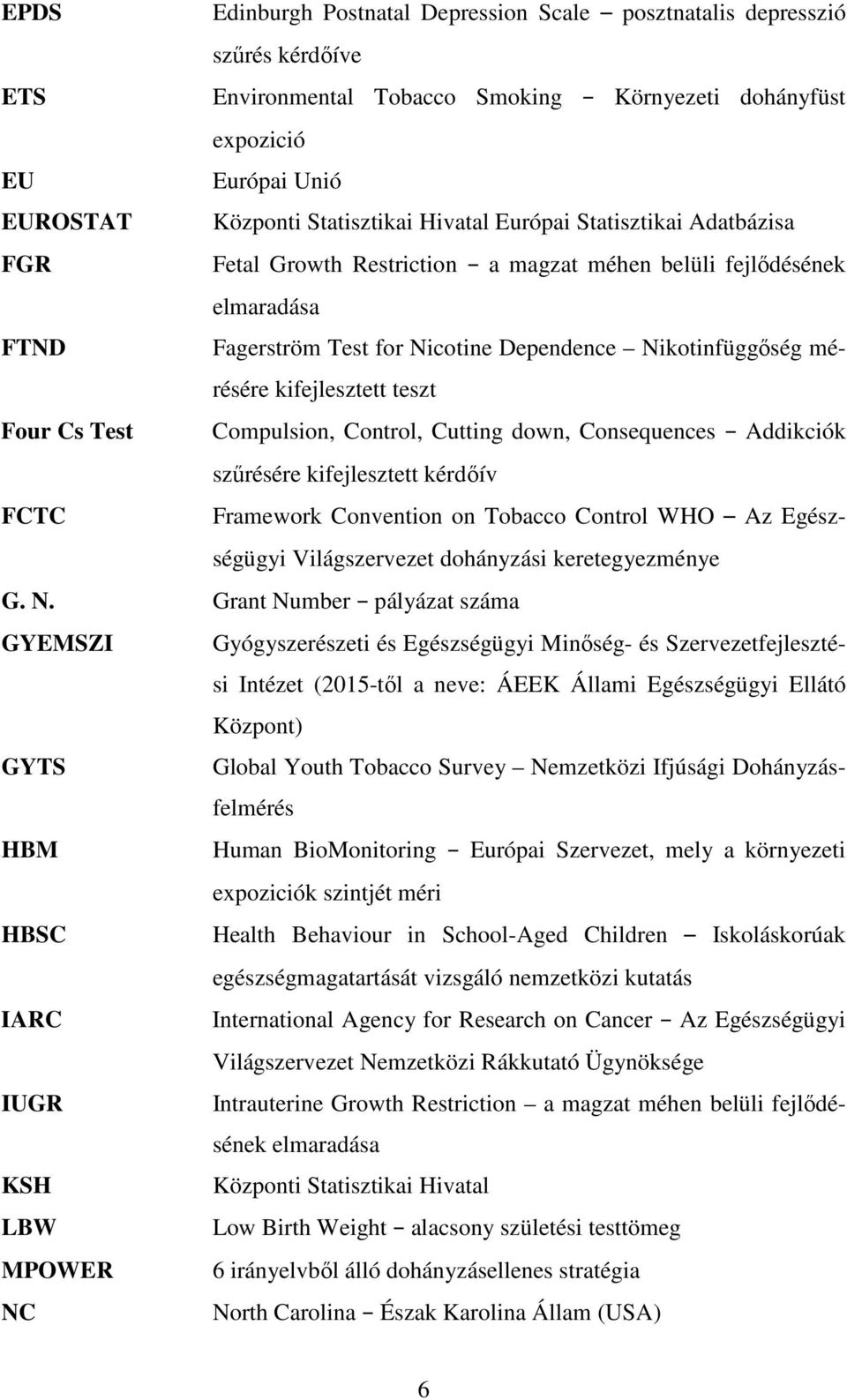 teszt Four Cs Test Compulsion, Control, Cutting down, Consequences Addikciók szűrésére kifejlesztett kérdőív FCTC Framework Convention on Tobacco Control WHO Az Egészségügyi Világszervezet dohányzási