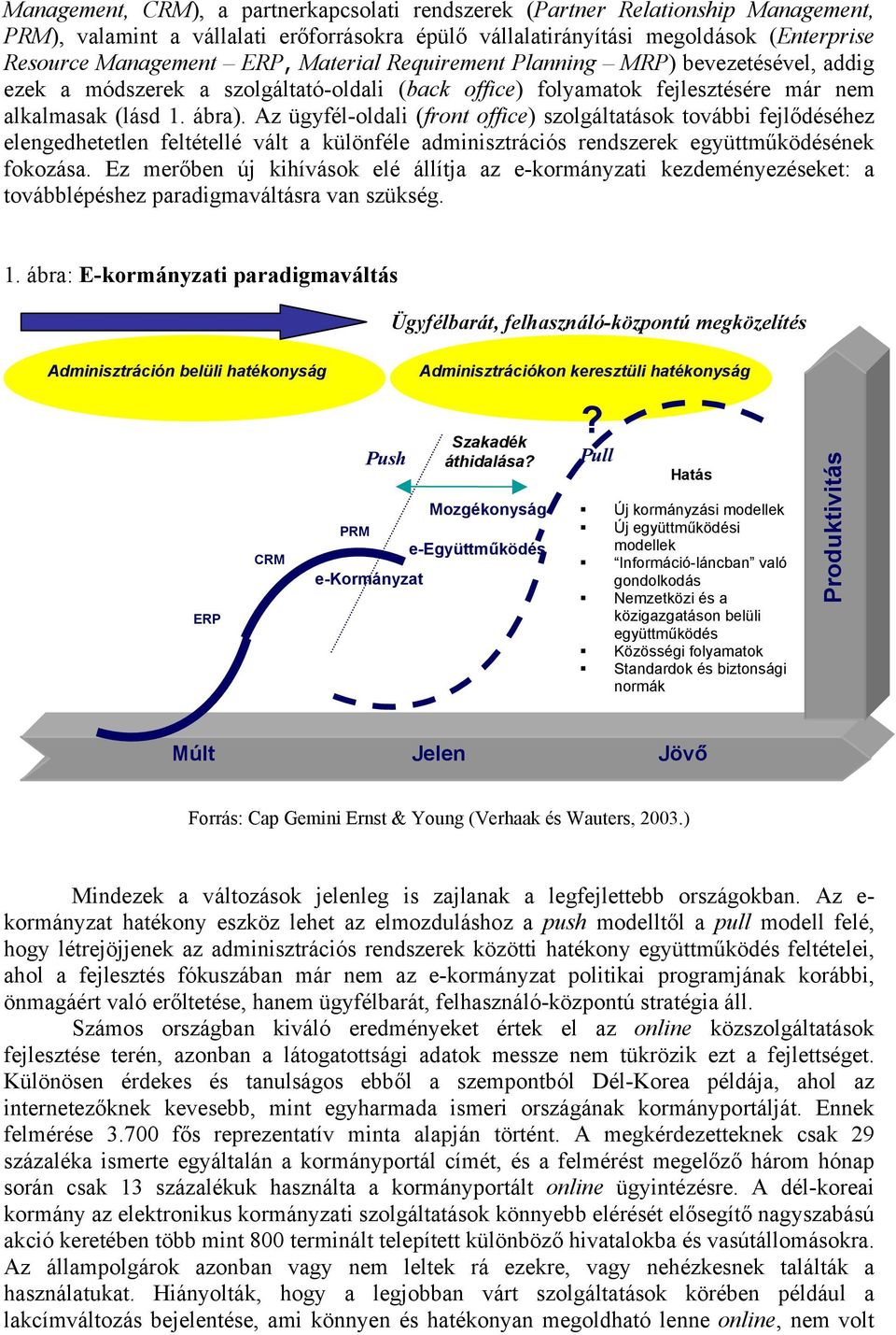 Az ügyfél-oldali (front office) szolgáltatások további fejlődéséhez elengedhetetlen feltétellé vált a különféle adminisztrációs rendszerek együttműködésének fokozása.