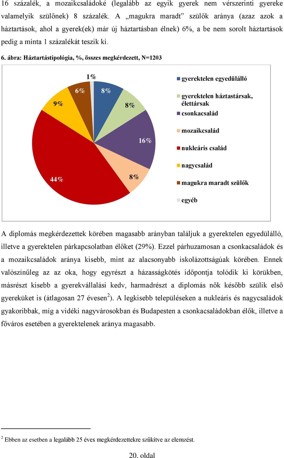 , a be nem sorolt háztartások pedig a minta 1 százalékát teszik ki. 6.