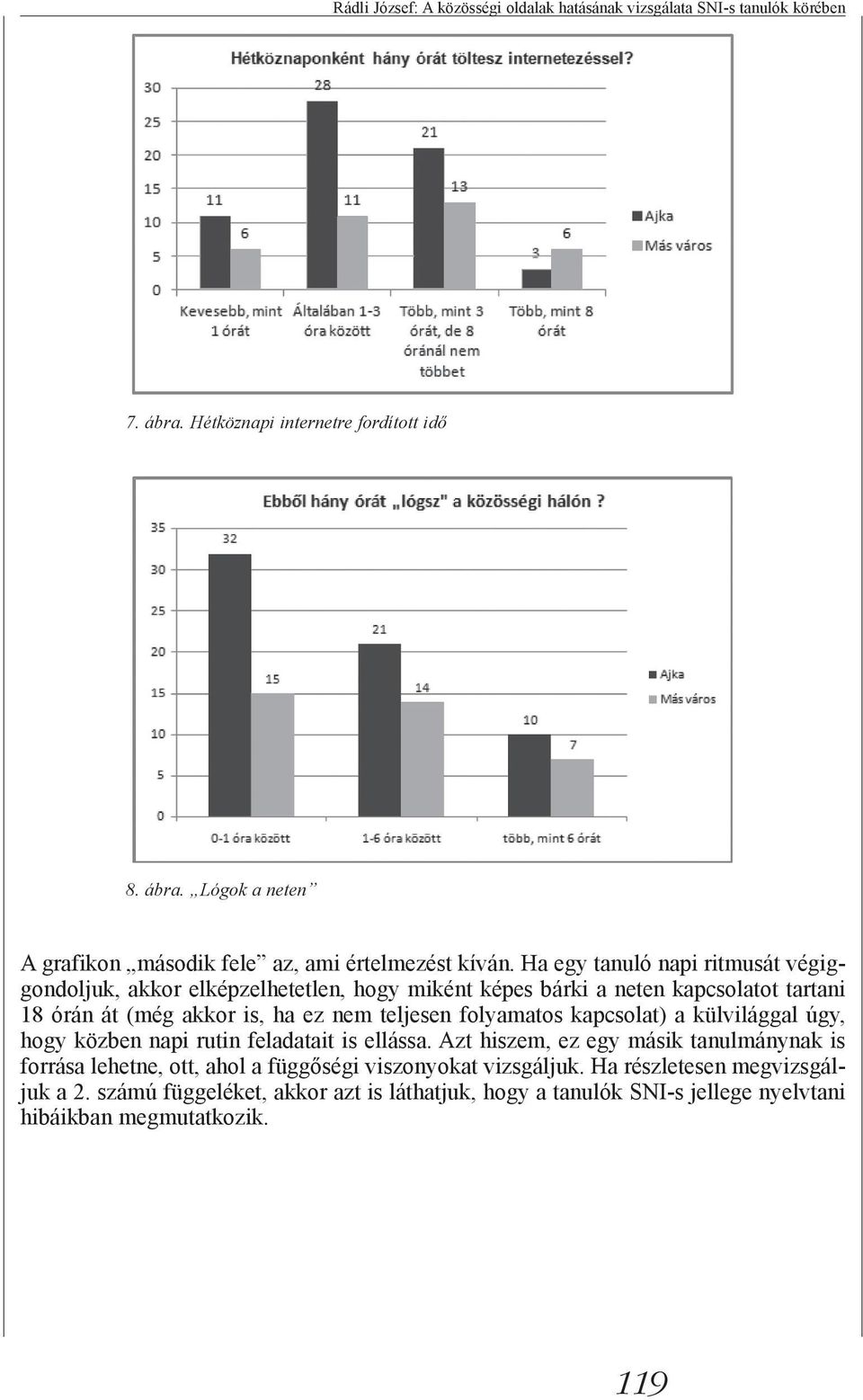 folyamatos kapcsolat) a külvilággal úgy, hogy közben napi rutin feladatait is ellássa.