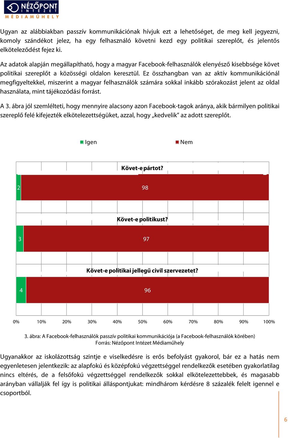 Ez összhangban van az aktív kommunikációnál megfigyeltekkel, miszerint a magyar felhasználók számára sokkal inkább szórakozást jelent az oldal használata, mint tájékozódási forrást. A.