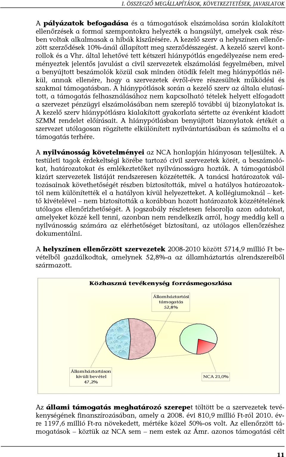 által lehetővé tett kétszeri hiánypótlás engedélyezése nem eredményeztek jelentős javulást a civil szervezetek elszámolási fegyelmében, mivel a benyújtott beszámolók közül csak minden ötödik felelt