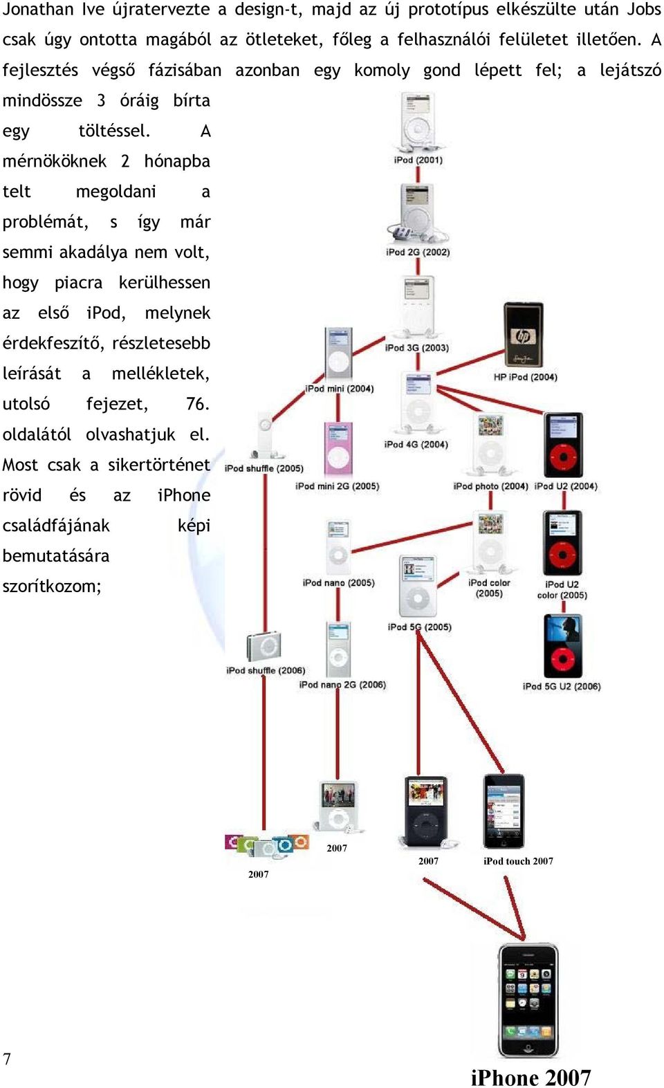 A mérnököknek 2 hónapba telt megoldani a problémát, s így már semmi akadálya nem volt, hogy piacra kerülhessen az első ipod, melynek érdekfeszítő, részletesebb