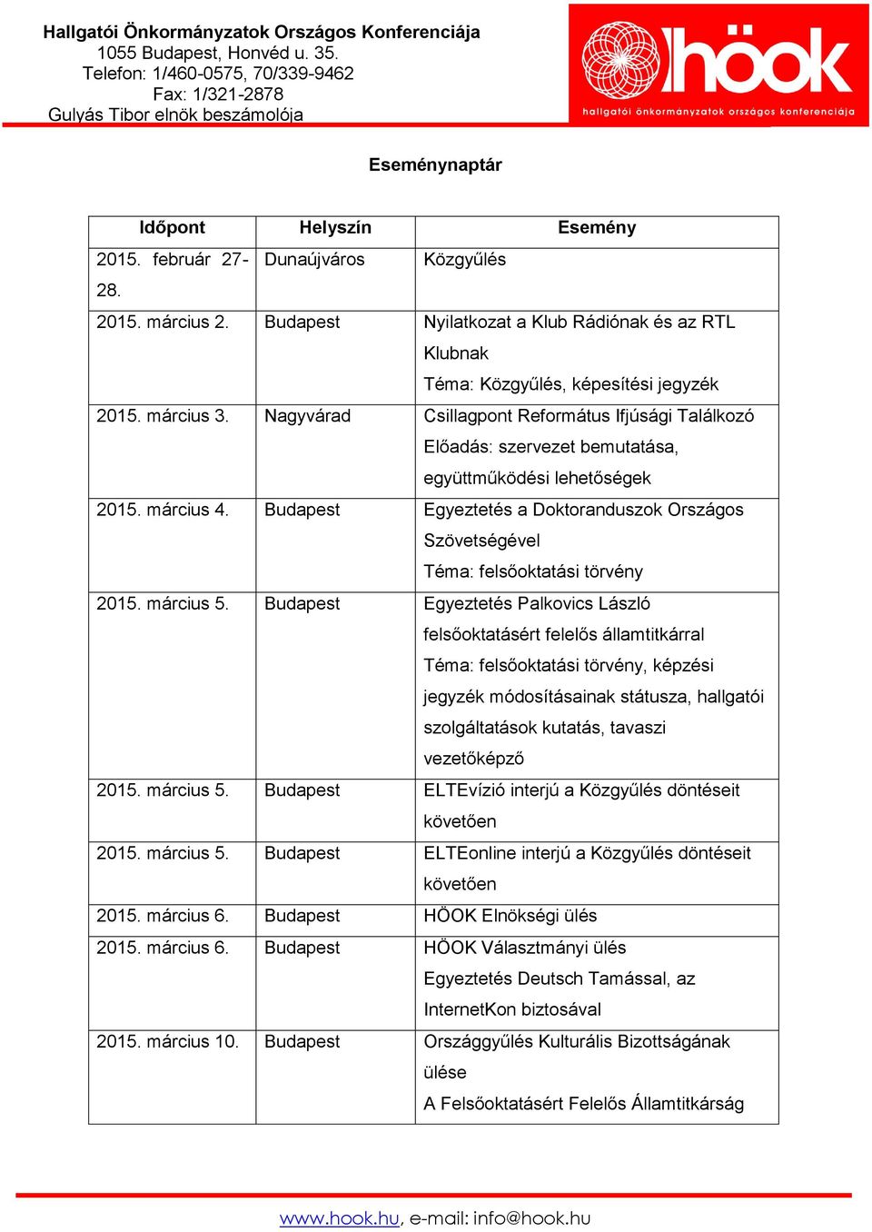 Budapest Egyeztetés a Doktoranduszok Országos Szövetségével Téma: felsőoktatási törvény 2015. március 5.