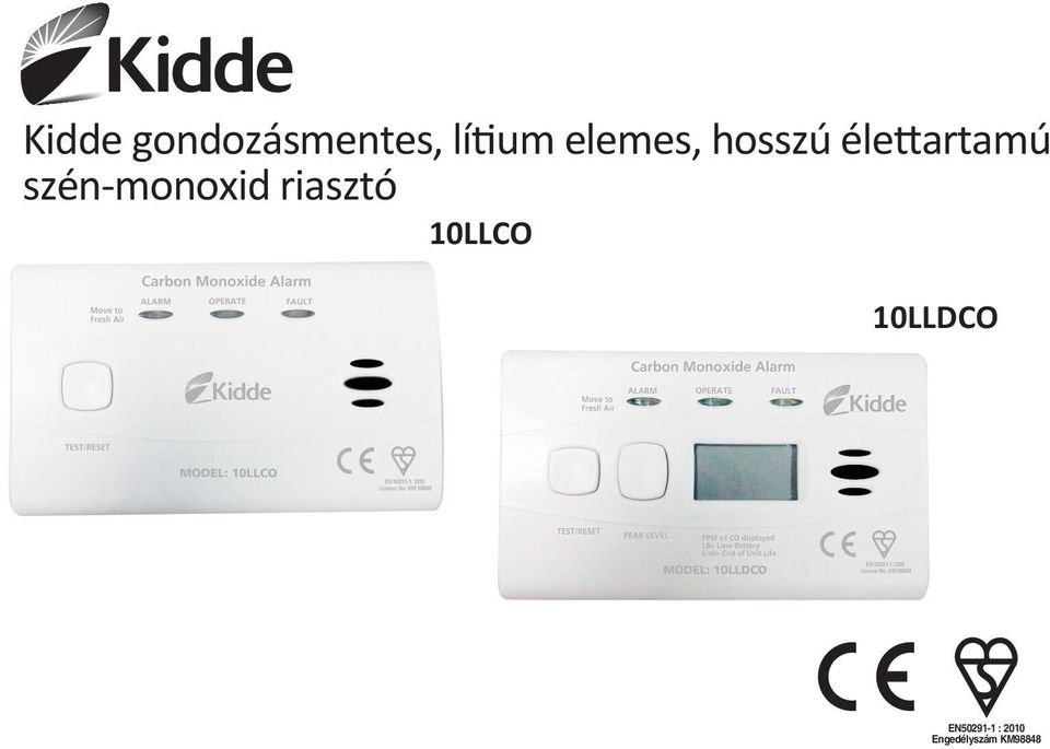 szén-monoxid riasztó 10LLCO