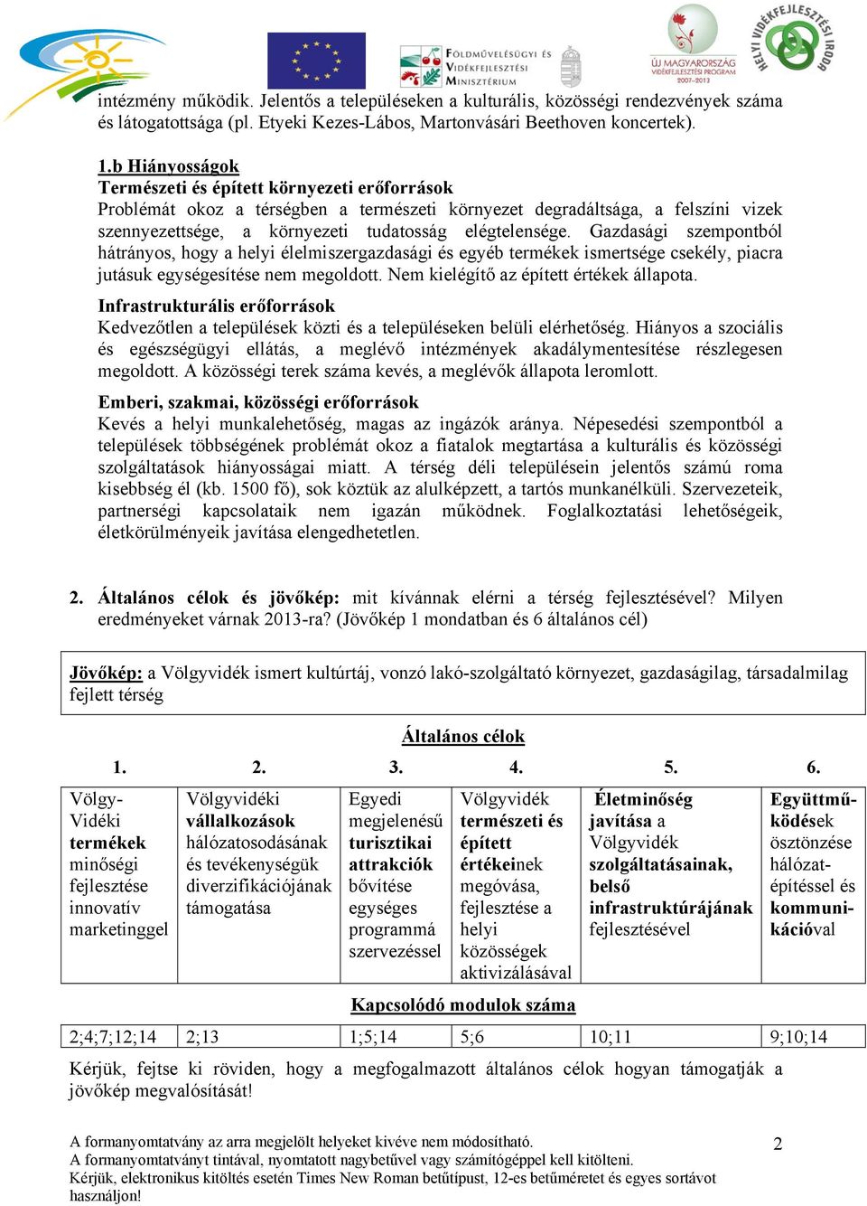 Gazdasági szempontból hátrányos, hogy a helyi élelmiszergazdasági és egyéb termékek ismertsége csekély, piacra jutásuk egységesítése nem megoldott. Nem kielégítő az épített értékek állapota.