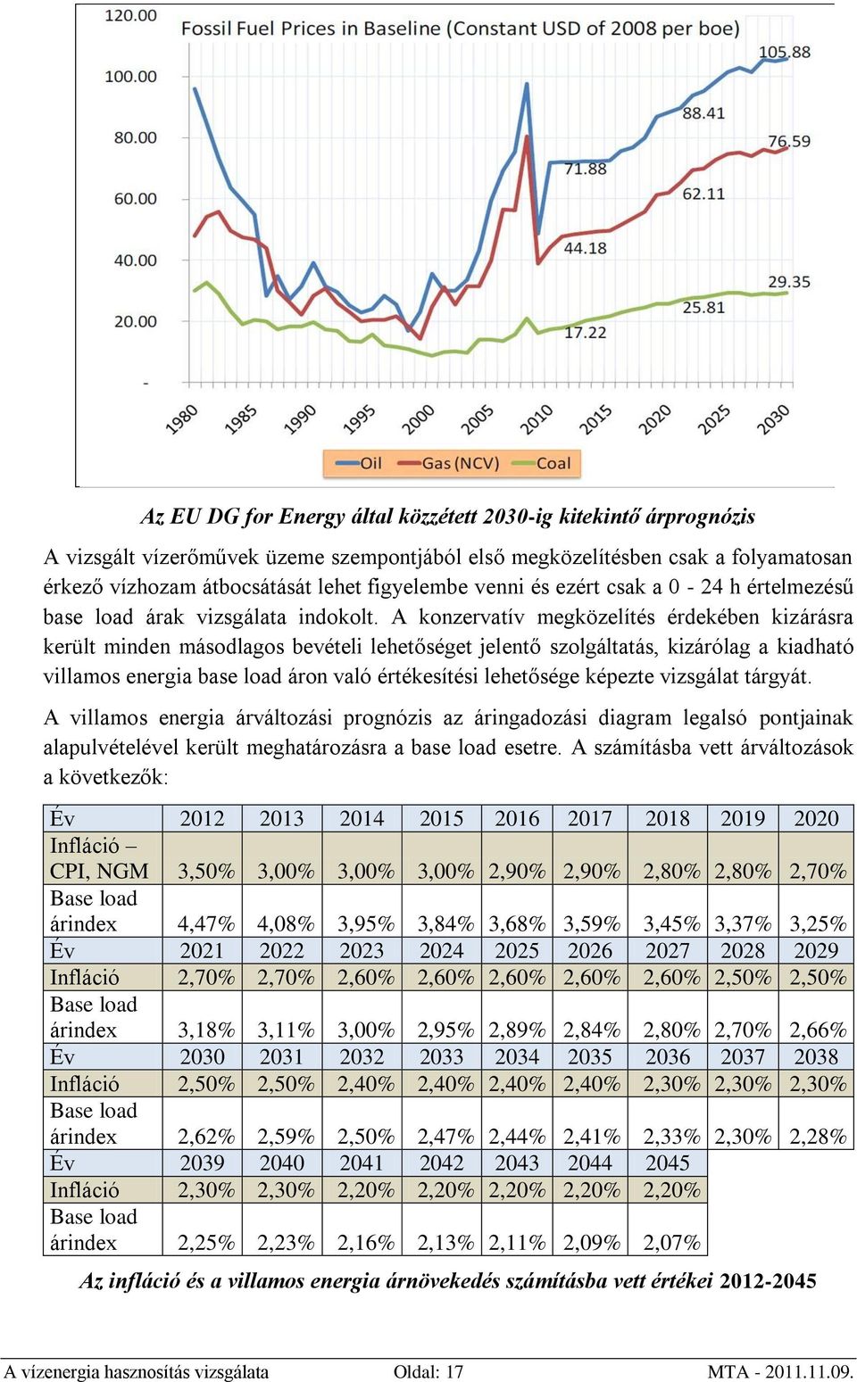 A konzervatív megközelítés érdekében kizárásra került minden másodlagos bevételi lehetőséget jelentő szolgáltatás, kizárólag a kiadható villamos energia base load áron való értékesítési lehetősége