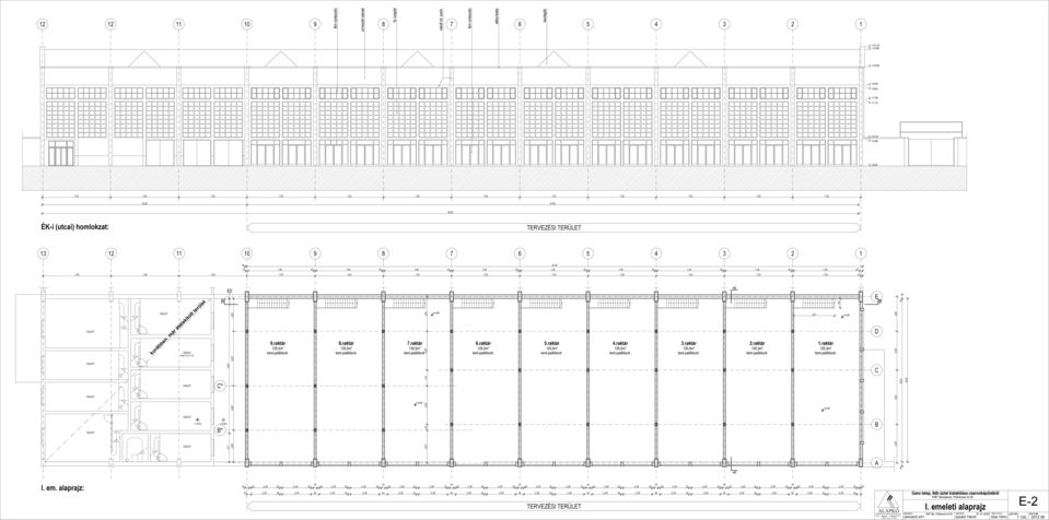 homlokzat: TERVEZÉSI TERÜLET 3 0 9 8 7 6 5 4 3 0 67,97 5 7,8 5 7,8 5 7,8 5 7,8 5 7,8 5 7,8 5 7,8 5 7,8 5 7,8 3 5 7,50 7,50 7,50 7,53 7,53 7,53 7,53 7,53 7,53 7,53 7,53 7,53 0 bm= 3, m korábban már