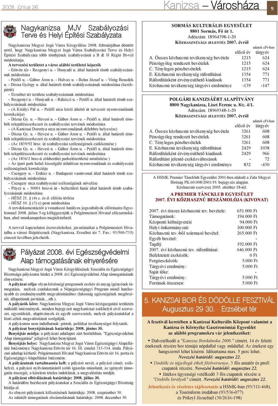 A tervezési területet a város alábbi területei képezik - Eötvös tér - Rozgonyi u. - Hunyadi u. által határolt tömb szabályozásának módosítása - Petõfi u. - Gábor Áron u. - Halvax u. - Belus József u.